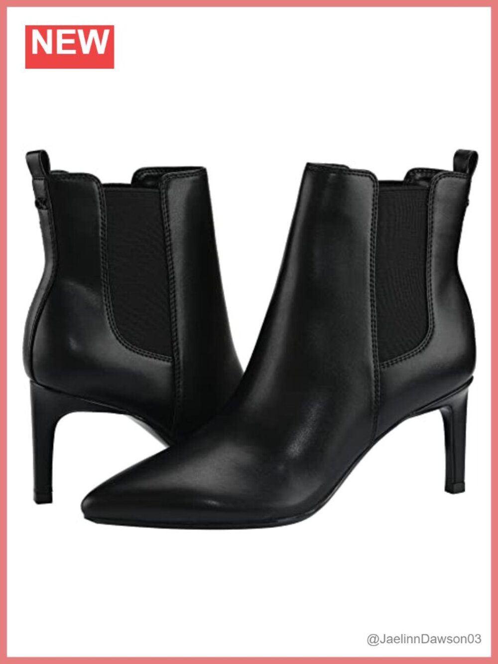 Faux Leather Stiletto Heel Ankle Booties